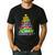 Christmas Tree Made Of Crayons School Teacher Life Student Men's Casual T-Shirt Black Christmas Tree Made Of Crayons School Teacher Life Student Men's Casual T-Shirt Black