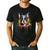 Colorful Boston Terrier Dog For Men Women Kids Men's Casual T-Shirt Black