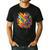 Colorful Brain Art Teacher Artist Painter Student Men's Casual T-Shirt Black Colorful Brain Art Teacher Artist Painter Student Men's Casual T-Shirt Black