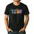 Colorful Steam Letters For Steam Program Teacher And Student Men's Casual T-Shirt Black Colorful Steam Letters For Steam Program Teacher And Student Men's Casual T-Shirt Black