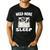 Cute Boston Terrier Need More Sleep Pajamas Nightgown Men's Casual T-Shirt Black