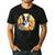 Cute Boston Terrier Spring Flower Garden Colorful Puppy Dog Men's Casual T-Shirt Black