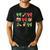Cute Coquette Pencil Bow Christmas School Teacher Student Men's Casual T-Shirt Black