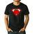 Cute Distressed Super Teacher Superhero Apple Shirt Men's Casual T-Shirt Black Cute Distressed Super Teacher Superhero Apple Shirt Men's Casual T-Shirt Black