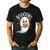 Cute Ghost Book Reading Halloween Teacher Men's Casual T-Shirt Black Cute Ghost Book Reading Halloween Teacher Men's Casual T-Shirt Black