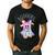 Cute Ghost Book Reading Halloween Teacher Top Girls Women Men's Casual T-Shirt Black