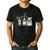 Cute Halloween Boston Terrier Dogs Witch Hat Ghost Dog For Men Women Kids Men's Casual T-Shirt Black