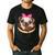 Cute Pug Shirt Donut Girls Dog Men's Casual T-Shirt Black