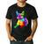 Dog Lover Boston Terrier Dog Colorful Boston Terrier Men Women Kids Men's Casual T-Shirt Black