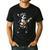 Dog Playing Guitar Singing Boston Terrier For Men Women Girls Kids Men's Casual T-Shirt Black