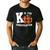 Fall Kindergarten Teacher K Is For Buffalo Plaid Pumpkin Men's Casual T-Shirt Black