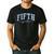 Fifth Grade Coquette Toile Blue Bow Floral Women Teacher Men's Casual T-Shirt Black
