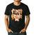 First Grade Fall Floral Coquette Bow Teachers Students Men's Casual T-Shirt Black