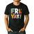 Fri Yay Teacher Happy Friday Friyay Weekend Back To School Men's Casual T-Shirt Black