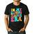 In My Glowing Teacher Era Groovy Colorful Bright Men's Casual T-Shirt Black