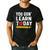 You Gon' Learn Today First Day Of School Teacher Men Women Kids Men's Casual T-Shirt Black You Gon' Learn Today First Day Of School Teacher Men Women Kids Men's Casual T-Shirt Black