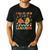 Groovy Fall In Love With Learning Autumn Pumpkin Teacher Men's Casual T-Shirt Black