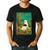 Groovy Ghost Reading Book Cat Halloween Ghost Teacher Men's Casual T-Shirt Black