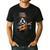 Guitar Shirt Boston Terrier Dog Playing Acoustic Guitar Men's Casual T-Shirt Black
