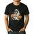 Halloween Boston Terrier Ghost Men's Casual T-Shirt Black