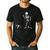 Halloween Boston Terrier And Skeleton Men's Casual T-Shirt Black