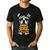 Halloween Dog Boston Terrier Mummy Costume Men Women Kids Men's Casual T-Shirt Black