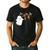 Halloween Music Note Ghost Teacher Fall Musical Instrument Men's Casual T-Shirt Black