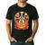 Halloween Retro Boston Terrier Men's Casual T-Shirt Black