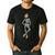 Halloween Skeleton Tap Dance Ballet Dance Teacher Men's Casual T-Shirt Black Halloween Skeleton Tap Dance Ballet Dance Teacher Men's Casual T-Shirt Black
