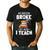 Halloween Teacher Tee My Broom Broke So Now I Teach Men's Casual T-Shirt Black Halloween Teacher Tee My Broom Broke So Now I Teach Men's Casual T-Shirt Black