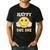 Happy Dot Day Hippie Flowers Smile Face Groovy Teacher Kids Men's Casual T-Shirt Black Happy Dot Day Hippie Flowers Smile Face Groovy Teacher Kids Men's Casual T-Shirt Black