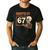 Haunted By 67 Halloween 67 Meme Six Seven Teacher Men's Casual T-Shirt Black Haunted By 67 Halloween 67 Meme Six Seven Teacher Men's Casual T-Shirt Black