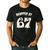 Haunted By 67 Teacher Halloween 6 7 Shirt Men's Casual T-Shirt Black Haunted By 67 Teacher Halloween 6 7 Shirt Men's Casual T-Shirt Black