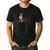 Heartbeat Boston Terrier Dog Men's Casual T-Shirt Black