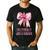 I'm Literally Just a Teacher Pencil Coquette Bow School Men's Casual T-Shirt Black