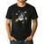 Kawaii Kids & Boys Astronaut Space Boston Terrier Dog Lover Men's Casual T-Shirt Black