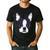 Kids Boston Terrier Dog For Women And Girls Men's Casual T-Shirt Black