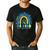 Be Kind Rainbow Down Syndrome Awareness Teacher Blue Yellow Men's Casual T-Shirt Black Be Kind Rainbow Down Syndrome Awareness Teacher Blue Yellow Men's Casual T-Shirt Black