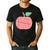 Kindergarten Apple Word Art For Teachers & Students Men's Casual T-Shirt Black