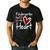 Kindergarten Has My Heart Buffalo Print Teacher Valentine Men's Casual T-Shirt Black Kindergarten Has My Heart Buffalo Print Teacher Valentine Men's Casual T-Shirt Black