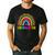Kindergarten Rainbow Girls Boys Teacher First Day Of School Men's Casual T-Shirt Black