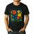 Leer Es Poder Cute Floral Boho Spanish Teacher Reading Men's Casual T-Shirt Black Leer Es Poder Cute Floral Boho Spanish Teacher Reading Men's Casual T-Shirt Black