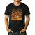 Librarian Turkey Reading Book Fall Thanksgiving Teacher Men's Casual T-Shirt Black