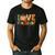 Love 5th Grade Thanksgiving Colorful Fall Leaves Teacher Men's Casual T-Shirt Black