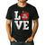 LOVE Apple 3rd Grade Teacher Student School Men's Casual T-Shirt Black LOVE Apple 3rd Grade Teacher Student School Men's Casual T-Shirt Black