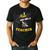 I Love Bee-Ing A Teacher Honey Bee Job Profession Men's Casual T-Shirt Black