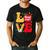 Love Headstart Head Start Teachers First Day Of School Men's Casual T-Shirt Black Love Headstart Head Start Teachers First Day Of School Men's Casual T-Shirt Black