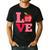 Love Kindergarten Cute Apple School Teacher Men's Casual T-Shirt Black Love Kindergarten Cute Apple School Teacher Men's Casual T-Shirt Black