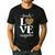 Love Leopard Print Teacher Cheetah School Inspire Teach Men's Casual T-Shirt Black