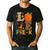 Love Pre-k Teacher Shirts Autumn Fall Pumpkin Fall Leopard Men's Casual T-Shirt Black